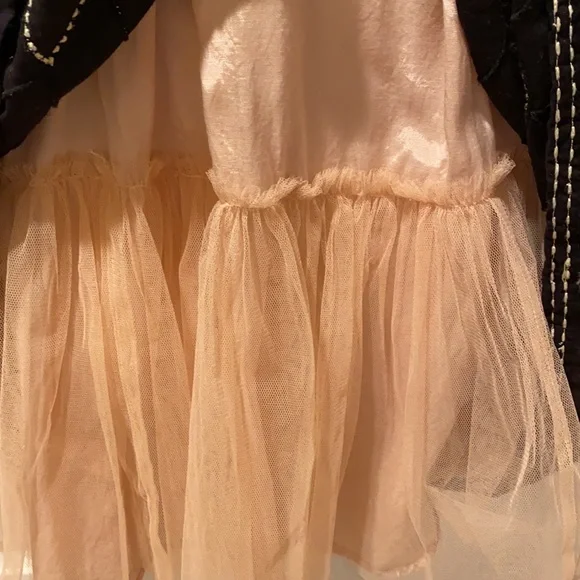 Anthropologie Meadow Rue Battenberg & Organdy mini dress in black white 6 - Picture 8 of 16